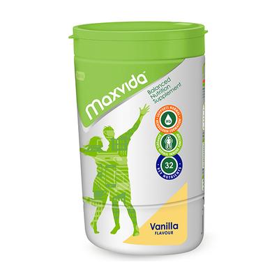 Maxvida Balanced Nutrition Supplement Powder Jar - Vanilla Flavour 400 g - General Health