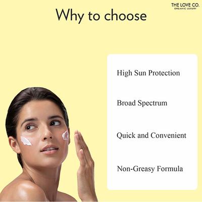 The Love Co. Sun Defence Invisible Sunscreen Cream, SPF 40 50 ml - Body Sunscreen