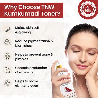 TNW The Natural Wash Kumkumadi Toner with Rice Water Extract for Glowing and Hydrating Skin 100ml - Toners