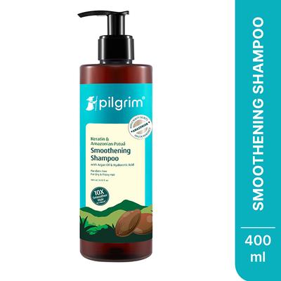 Pilgrim Patua Smoothening Shampoo for Dry & Frizzy Hair 400 ml - Shampoos