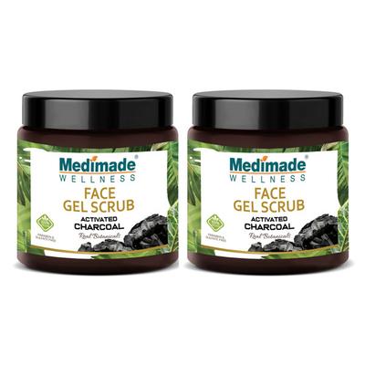 Medimade Activated Charcoal Face Gel Scrub (Pack of 2) 1's - Scrubs & Exfoliants