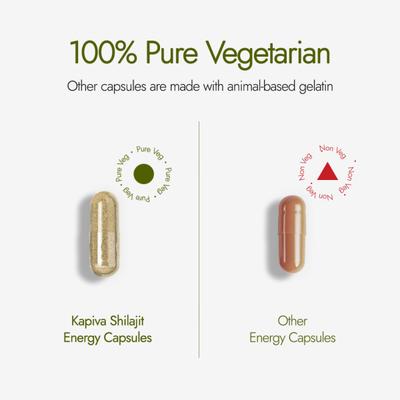 Kapiva Activ Foods Shilajit Energy Capsules 20's - Speciality Medicines