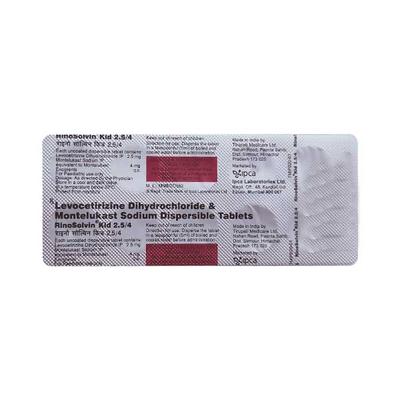 RINOSOLVIN KID 2.5/4 Tablet 10's - Allergies-Ant