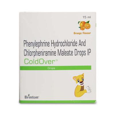 Coldover Orange Flavour Oral Drops 15ml - Cough And Cold-Cou