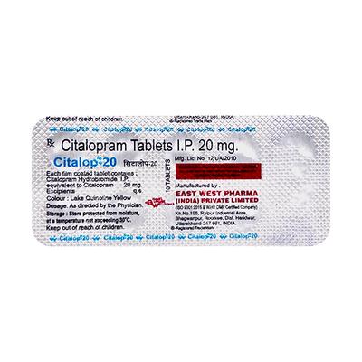 Citalop 20mg Tablet 10'S - Depression-Ant
