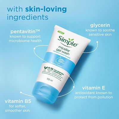 Simple Water Boost Micellar Facial Wash 150 ml - Face Wash & Cleansers