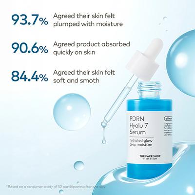 The Face Shop Alltimate Pdrn Hyalu 7 Serum For Deep Hydration With 7 Types Of Hyaluronic Acid 30 ml - Essences