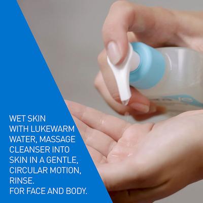 CeraVe SA Smoothing Cleanser For Dry, Rough & Bumpy Skin, Face wash with Salicylic Acid & Ceramides 236 ml - Face Washes