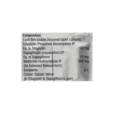 SITACLASS DM 100/10/500 Tablet 10's - Diabetes-Ant