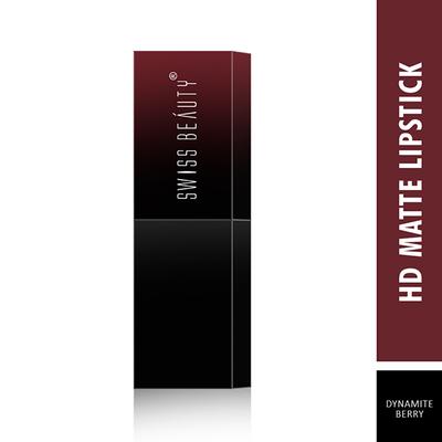 Swiss Beauty HD Matte Lipstick - (20 Dynamite Berry) 3.5gm - Lipsticks