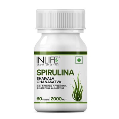 Inlife Spirulina 2000 mg Tablets 60's - Vital Health