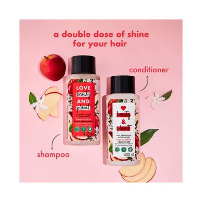 Love Beauty And Planet A Pple Cider Vinegar & Jasmine Sulfate Free Shine Shampoo 400 ml - Shampoos
