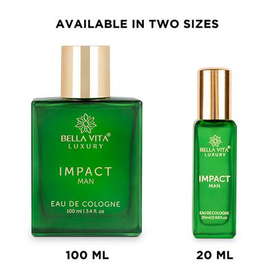 Bella Vita Organic IMPACT MAN Eau De Cologne Perfume For Men 100 ml - Men Perfumes (Edt/Edp)