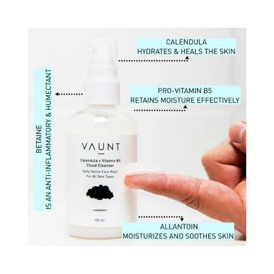Vaunt Calendula + Vitamin B5 Face Wash 100 ml - Face Wash & Cleansers