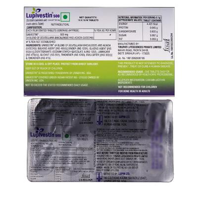 Lupivestin 500mg Tablet 10'S - Supplements-Sup