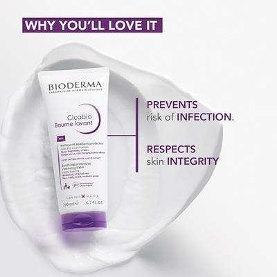 Bioderma Cicabio Baume Lavant For Weakened And Irritated Skin 200 ml - Face Wash & Cleansers