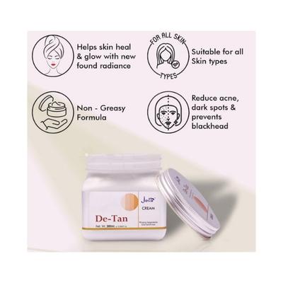 Jeva De Tan Whitening Depigentation and Tan Removal Cream 380 ml - Lotions & Creams