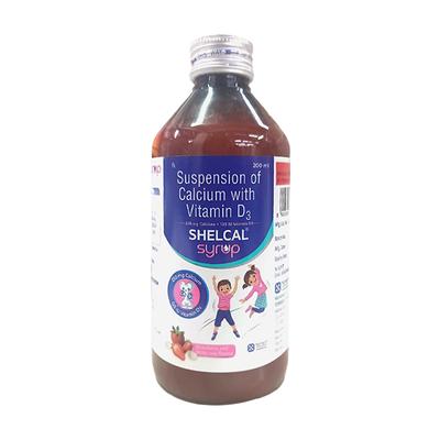 SHELCAL STRAWBERRY AND WHITE ROSE FLAVOUR Syrup 200ml - Supplements-Cal