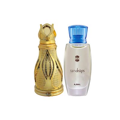 Ajmal Khofooq Concentrated Perfume Oil Woody Oudhy Attar And Raindrops Concentrated Perfume Oil Floral Chypre Attar 28 ml - Deodorants/Roll-Ons
