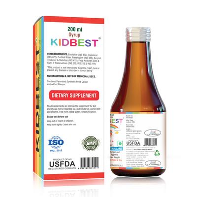 HealthBest Kidbest Appetite Stimulant Syrup 200 ml - Herbal Dietary Supplement