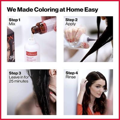 Revlon Colorsilk Hair Color With Keratin 3D Color No Ammonia- Dark Brown 3N (40ml+40ml+11.8ml) 1's - Crème