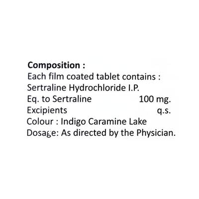 SERTIN 100MG TABLET 10'S - Depression-Ant