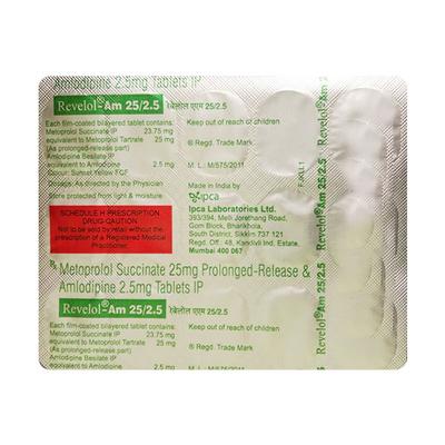 Revelol AM 25/2.5mg Tablet 15'S - Hypertension-Bet