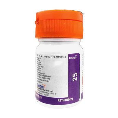 RETHYRO 25 Tablet 120's - Hypothyroidism