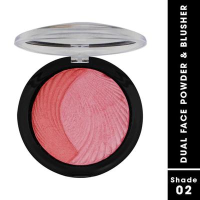 Fashion Colour Dual Face Powder & Blusher, Shade 02 7.5 gm - Face Palettes