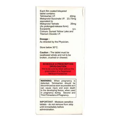 MET XL T 25 Tablet 20's - Hypertension-Ana