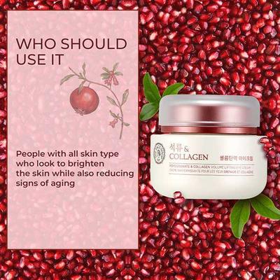 The Face Shop Pomegranate And Collagen Volume Lifting Eye Cream 50 Ml - Under Eye Creams & Serums