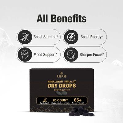 Bargad Himalayan Shilajit Dry Drops 60's - Speciality Medicines