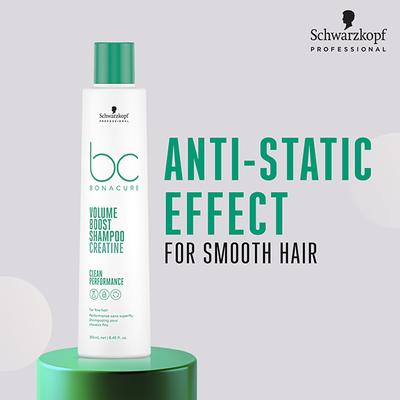 Schwarzkopf Professional Bonacure Volume Boost shampoo with Creatine for Fine Hair with Vegan Keratin 250 ml - Shampoos
