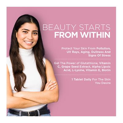 HealthKart HK Vitals Glutathione Veg Capsule 30's - Hair & Skin