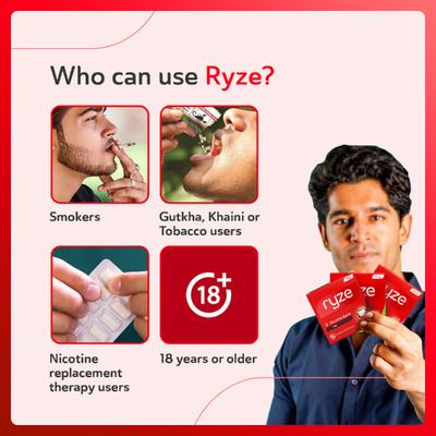 Ryze 2 mg Nicotine Gums - Fruit Blast 9's - Nicotine Gums/Lozenges