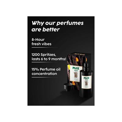 PLIX Mood Range Shots Perfume for Party - Perfect for Party & Night Outs, Long Lasting Fresh Vanilla & Amber Fragrance 100 ml - Perfumes (Edt/Edp)