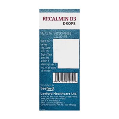 Recalmin D3 400IU Drops 30ml - Supplements-Vit