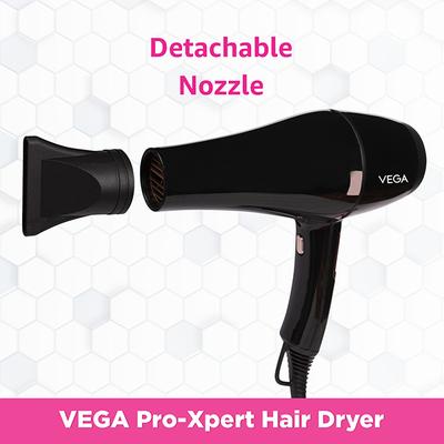 VEGA Pro Xpert 2200w Professional Hair Dryer with Cool Shot (VHDP-03) Black 1 gm - Hair Dryers