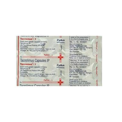 Tacromus 1mg Capsule 10'S - Auto Immune Disease-Imm