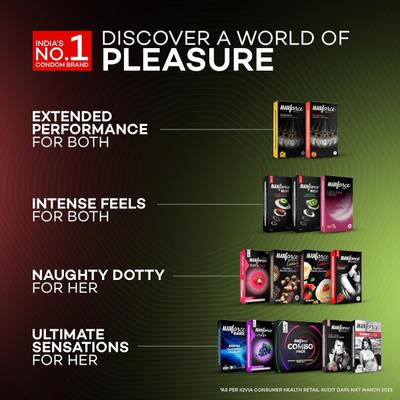 Manforce High Ultra Thin Condoms - Double Apple Flavoured 10's - Plain/Flavoured Condoms