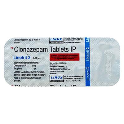Linotril 2mg Tablet 10'S - Anxiety-Anx