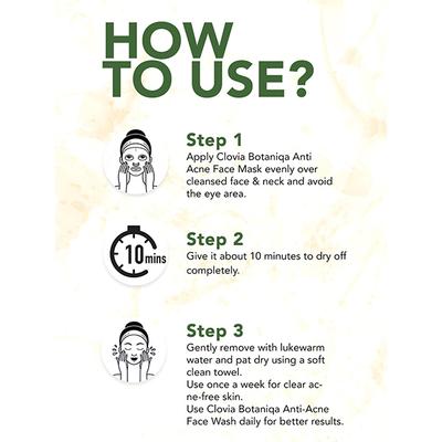 Clovia Botaniqa Anti Acne Face Mask 50 gm - Masks & Peels