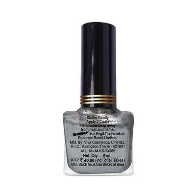 Glimmer Ne Steel Silver 5Ml Btl M 30 ml - Nail Polish