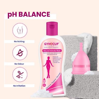 Gynocup Natural Menstrual Cup Wash Liquid (Pack of 2 x 100 ml) - Intimate Care