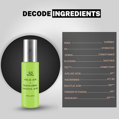 House of Beauty Milia Serum For White Cysts, Black & Whiteheads, Open Pores with Azelaic 15ml - Face Serum