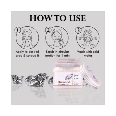 Jeva Diamond Exfoliating Scrub for Skin Polishing 380 ml - Scrubs & Exfoliants