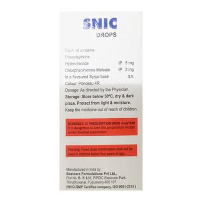 SNIC Drops 15ml - Cough And Cold-Cou