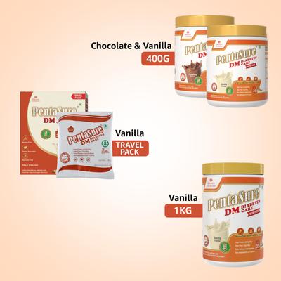 PentaSure DM Diabetes Care Powder - Vanilla Flavour 400 g - Diabetes (Fitness)
