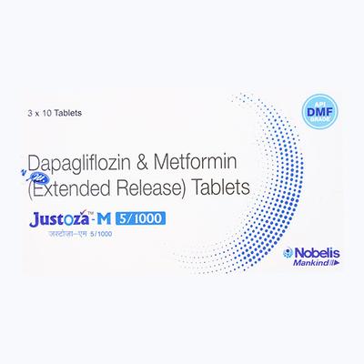 JUSTOZA M 5/1000 Tablet 10's - Diabetes-Ant