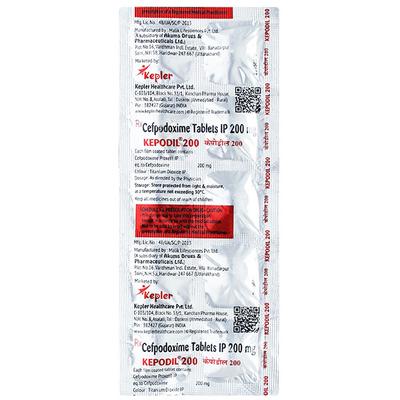 KEPODIL 200 Tablet 10's - Bacterial Infections-Cep